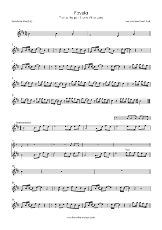 Alok  score for Alto Saxophone