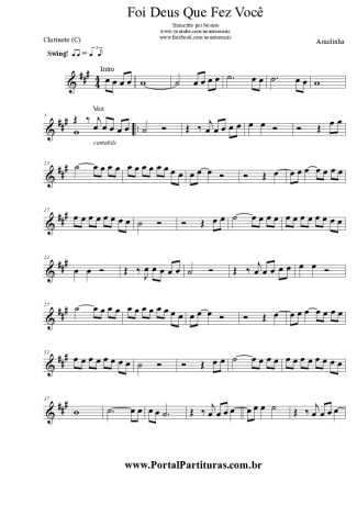 Amelinha  score for Clarinet (C)