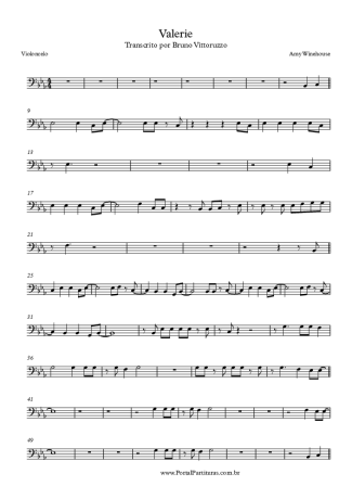Amy Winehouse  score for Cello