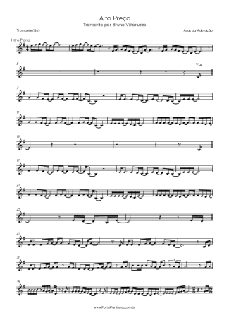 Asas da Adoração  score for Trumpet
