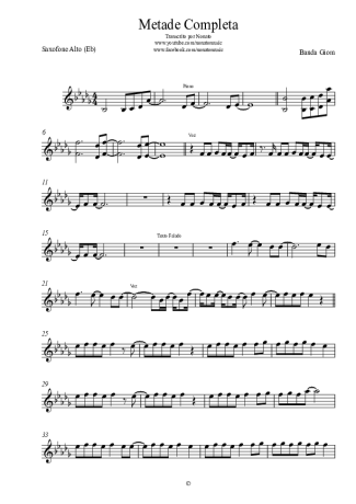 Banda Giom  score for Alto Saxophone