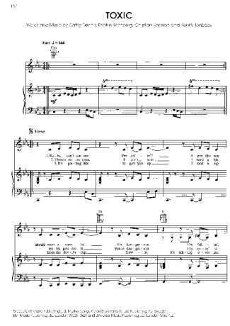 Britney Spears  score for Piano