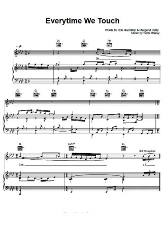 Cascada  score for Piano