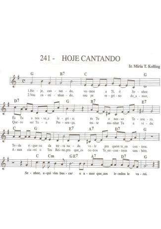 Catholic Church Music (Músicas Católicas) Hoje Cantando score for Keyboard