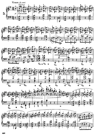 Chopin Étude 5 Op. 25 score for Piano