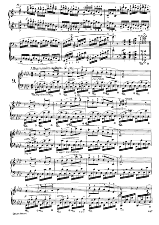 Chopin Étude 9 Op. 10 score for Piano