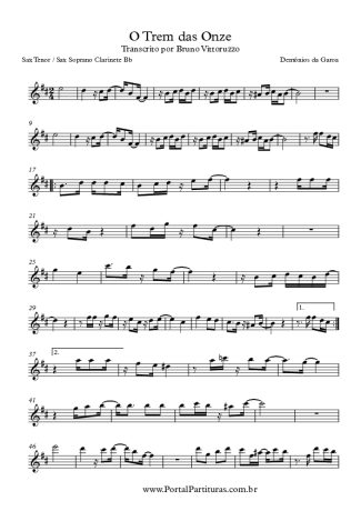 Demônios da Garoa  score for Tenor Saxophone Soprano (Bb)