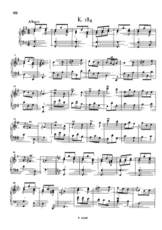 Domenico Scarlatti Keyboard Sonata In G Major K.284 score for Piano