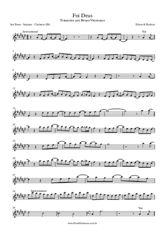 Edson e Hudson  score for Tenor Saxophone Soprano (Bb)