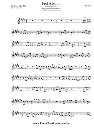 Eyshila  score for Alto Saxophone