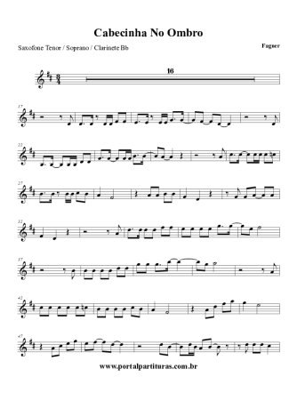 Fagner Cabecinha no Ombro score for Tenor Saxophone Soprano (Bb)