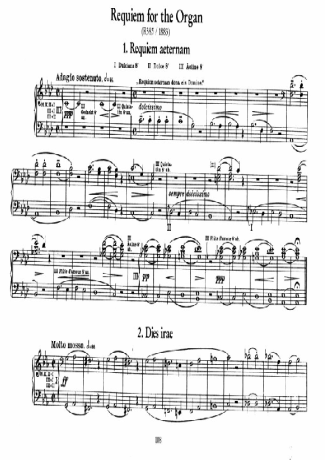 Franz Liszt Requiem Für Die Orgel S.266 score for Piano