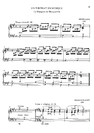 Franz Liszt Un Portrait En Musique S.190 score for Piano