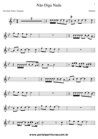 Gilliard  score for Tenor Saxophone Soprano (Bb)