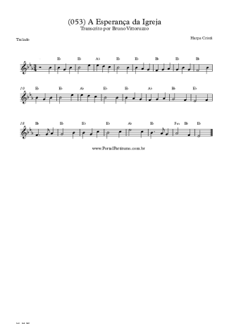 Harpa Cristã (053) A Esperança Da Igreja score for Keyboard