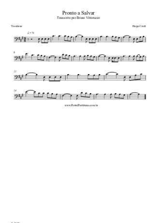 Harpa Cristã (066) Pronto A Salvar score for Trombone