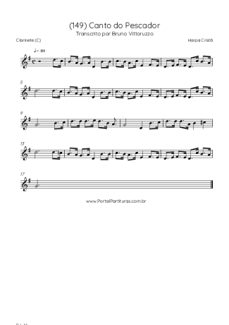Harpa Cristã (149) Canto Do Pescador score for Clarinet (C)