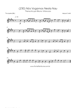 Harpa Cristã (230) Nós Vogamos Nesta Nau score for Trumpet