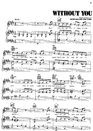 Harry Nilsson  score for Piano