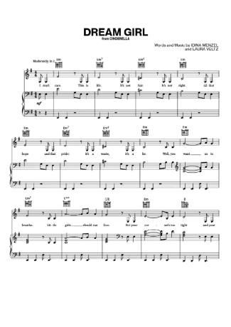 Idina Menzel Dream Girl score for Piano