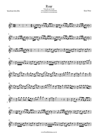 Katy Perry  score for Alto Saxophone