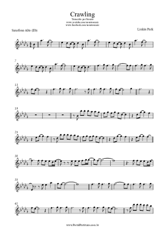 Linkin Park  score for Alto Saxophone