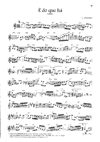 Luiz Americano É Do Que Há score for Violin