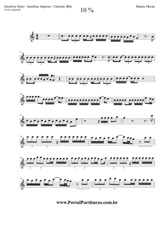 Maiara & Maraisa  score for Tenor Saxophone Soprano (Bb)