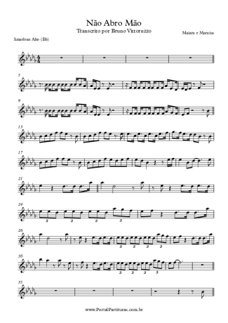 Maiara & Maraisa  score for Alto Saxophone