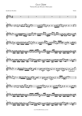 Melim  score for Alto Saxophone