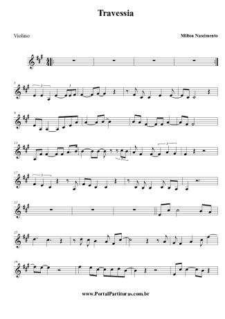 Milton Nascimento  score for Violin