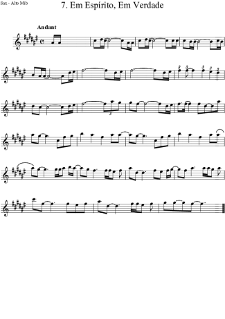 Ministério Koinonya de Louvor  score for Alto Saxophone