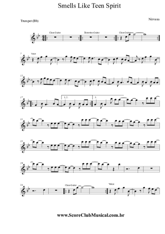 Nirvana  score for Trumpet