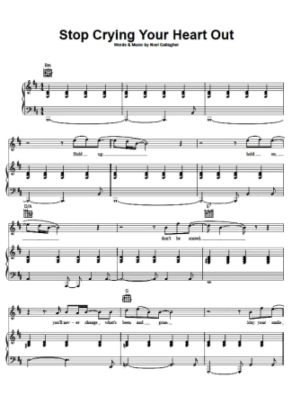 Oasis  score for Piano