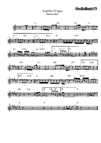 Patrícia Marx  score for Alto Saxophone