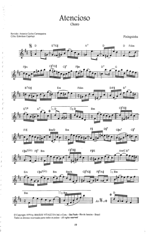Pixinguinha Atencioso score for Violin