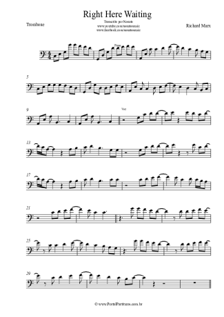Richard Marx  score for Trombone