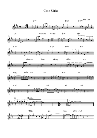Rita Lee  score for Alto Saxophone