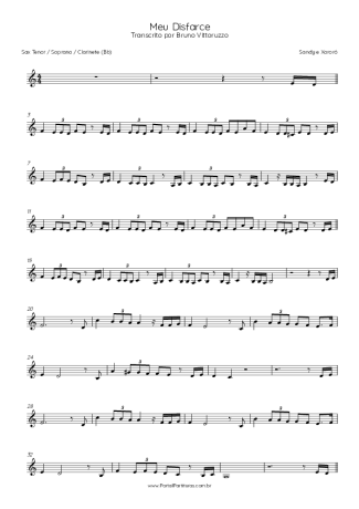 Sandy e Xororó  score for Tenor Saxophone Soprano (Bb)