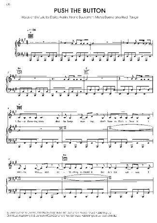 Sugababes  score for Piano