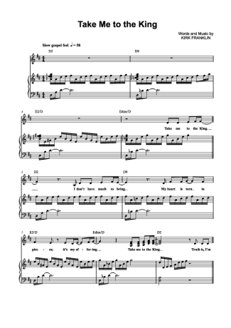Tamela Mann  score for Piano