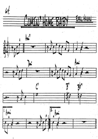 The Real Book of Jazz Comin Home score for Clarinet (Bb)