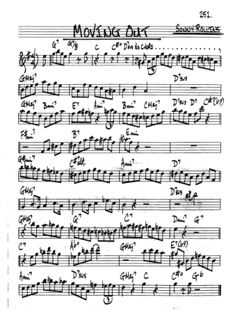 The Real Book of Jazz Moving Out score for Trumpet