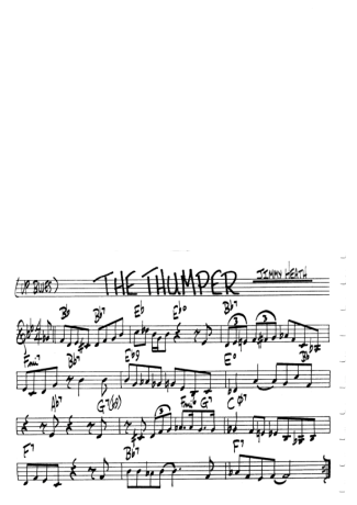 The Real Book of Jazz The Thumper score for Clarinet (C)