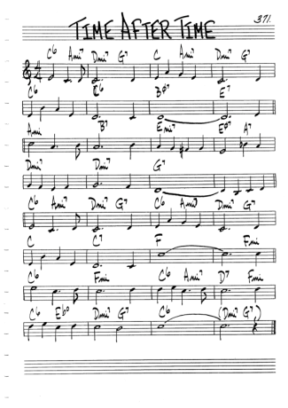 The Real Book of Jazz Time After Time score for Violin