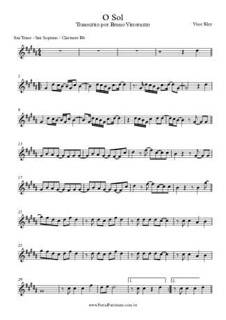Vitor Kley  score for Tenor Saxophone Soprano (Bb)