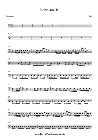 7302 Sheet music - Deixe-me Ir - Trombone
