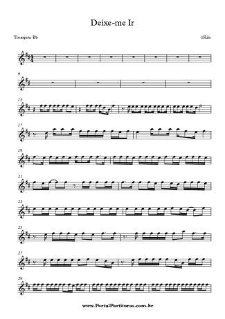 7303 Sheet music - Deixe-me Ir - Trumpet