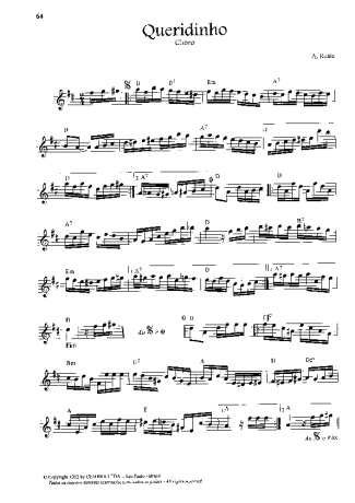 3174 Sheet music - Queridinho - Flute