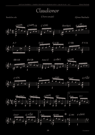 5858 Sheet music - Claudionor - Mandolin